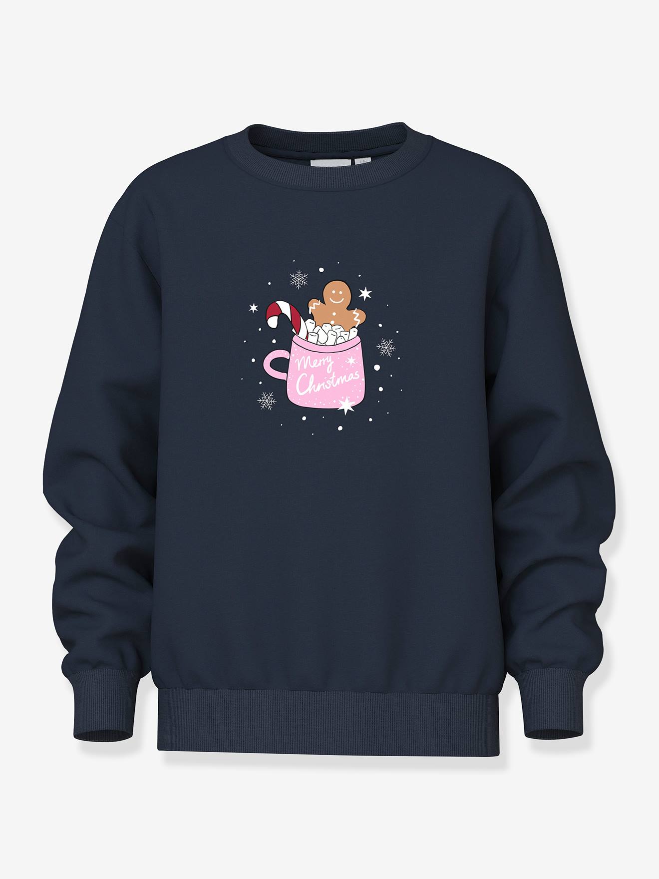 Name It Sweatshirt NKFVISMAS LS NREG SWEAT BRU