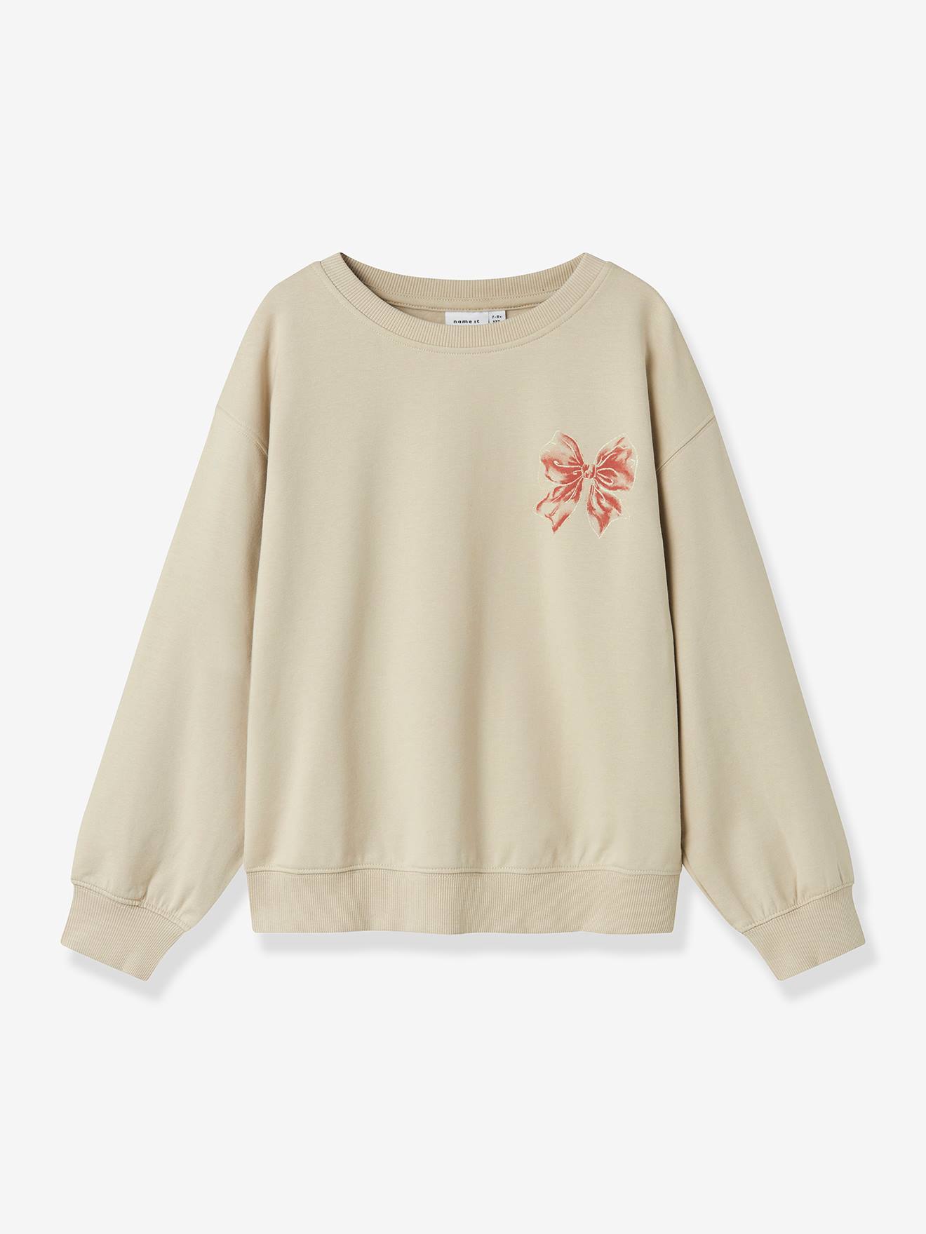 Meisjeskleding van katoen beige afbeelding