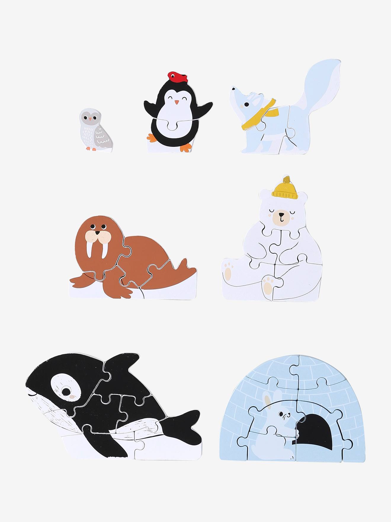 Evolutieve 3D-puzzels van FSC®-hout Banquise wit