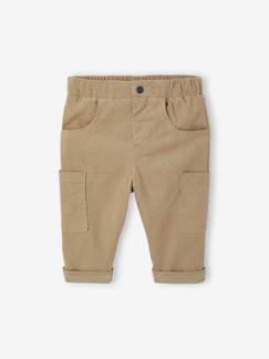 Baby-Babybroek met battle fit in fluweel/velours met voering