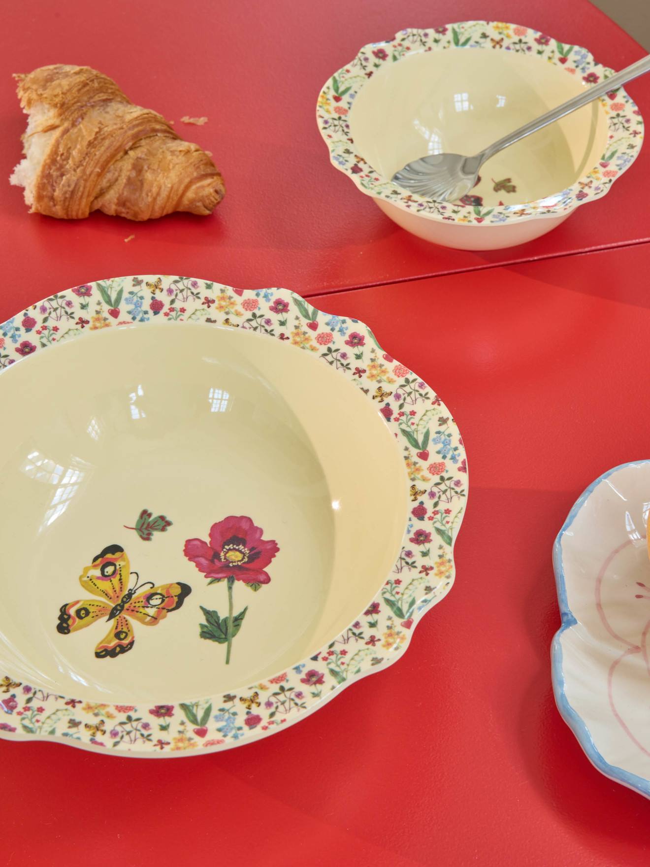 Vintage kom NATHALIE LÃ‰TÃ‰ kind 750 ml RICE meerkleurig