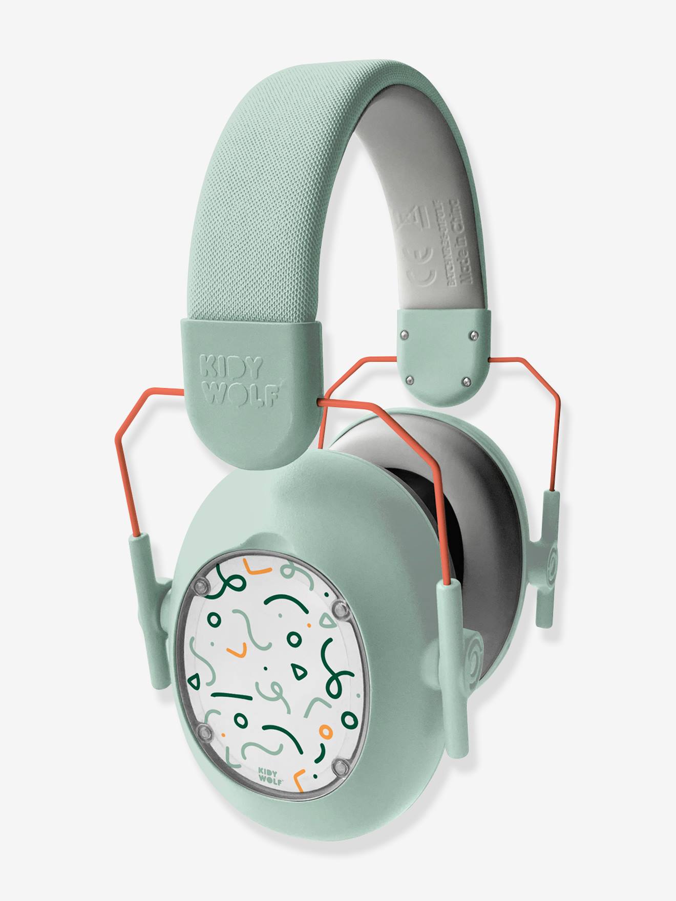 Hoofdtelefoon met ruisonderdrukking Kidynoise - KIDYWOLF groen afbeelding