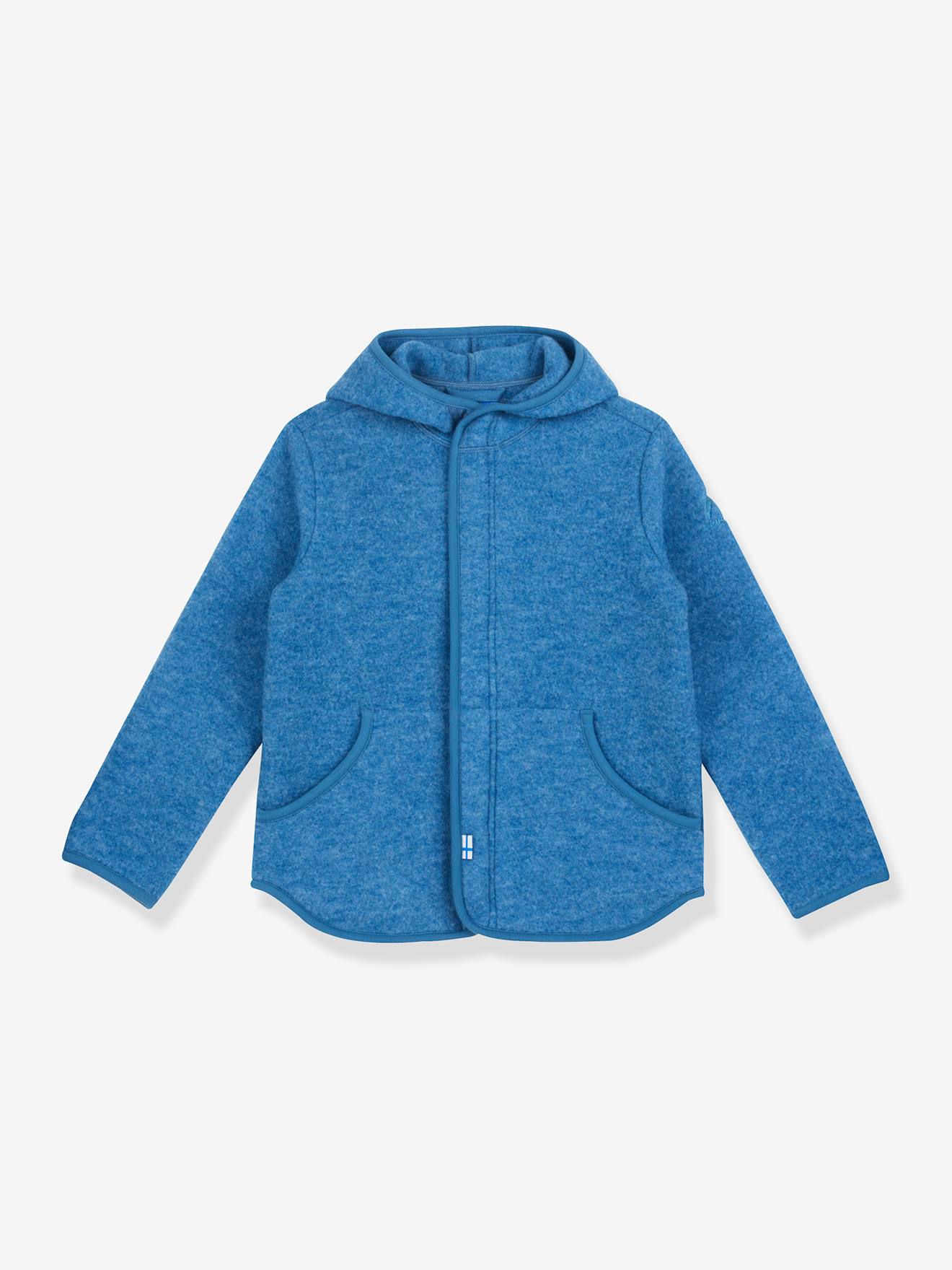 LUONTEVA finkid fleece jas voor kinderen, binnenjas met rits middenblauw