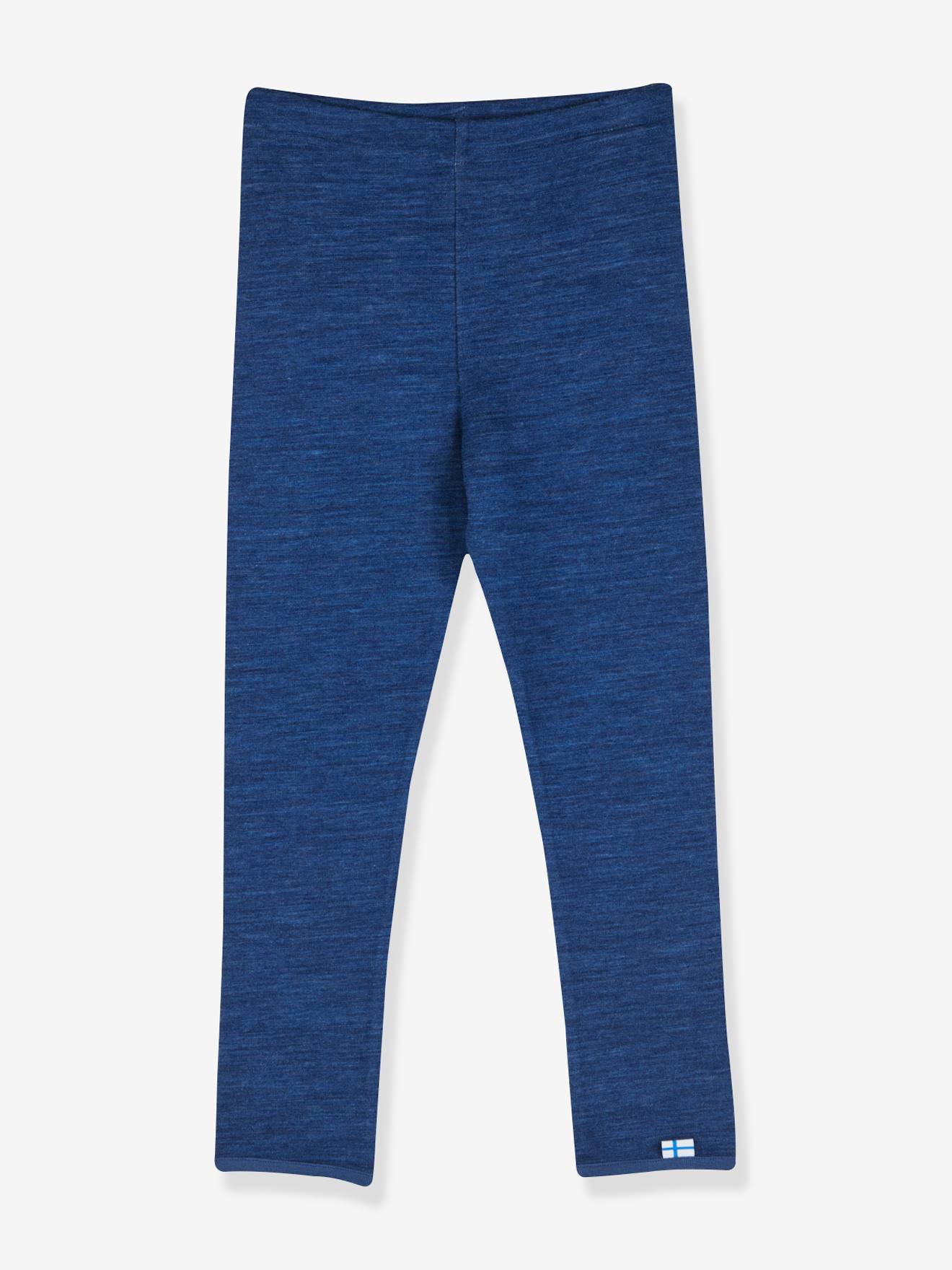 Kinderlegging LEIKKI SOFT finkid met dubbelzijdig gezicht van wol jeansblauw