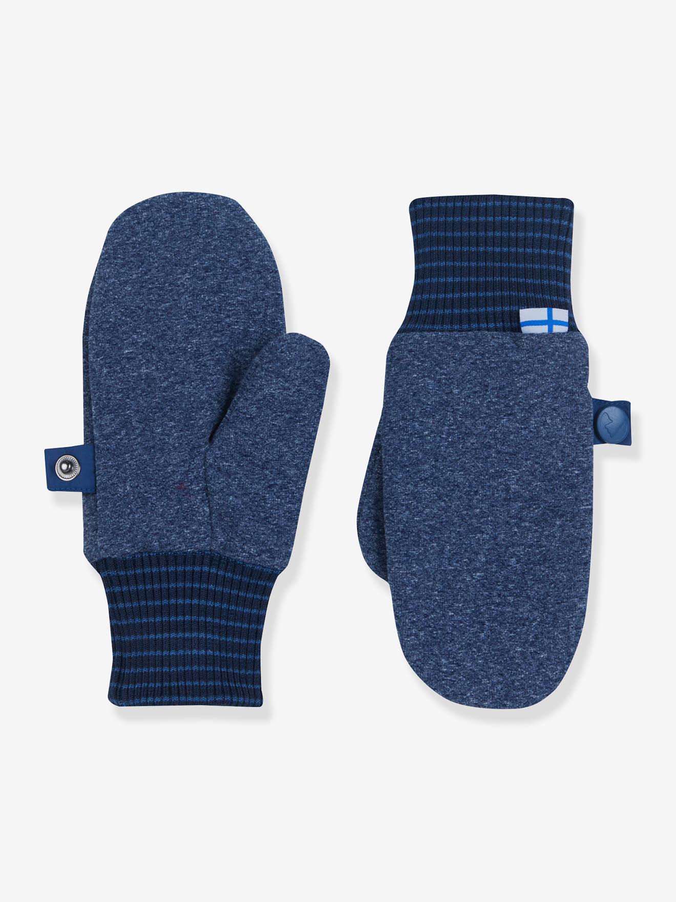 Fleece wanten voor kinderen PUPUJUSSI KNIT finkid marineblauw