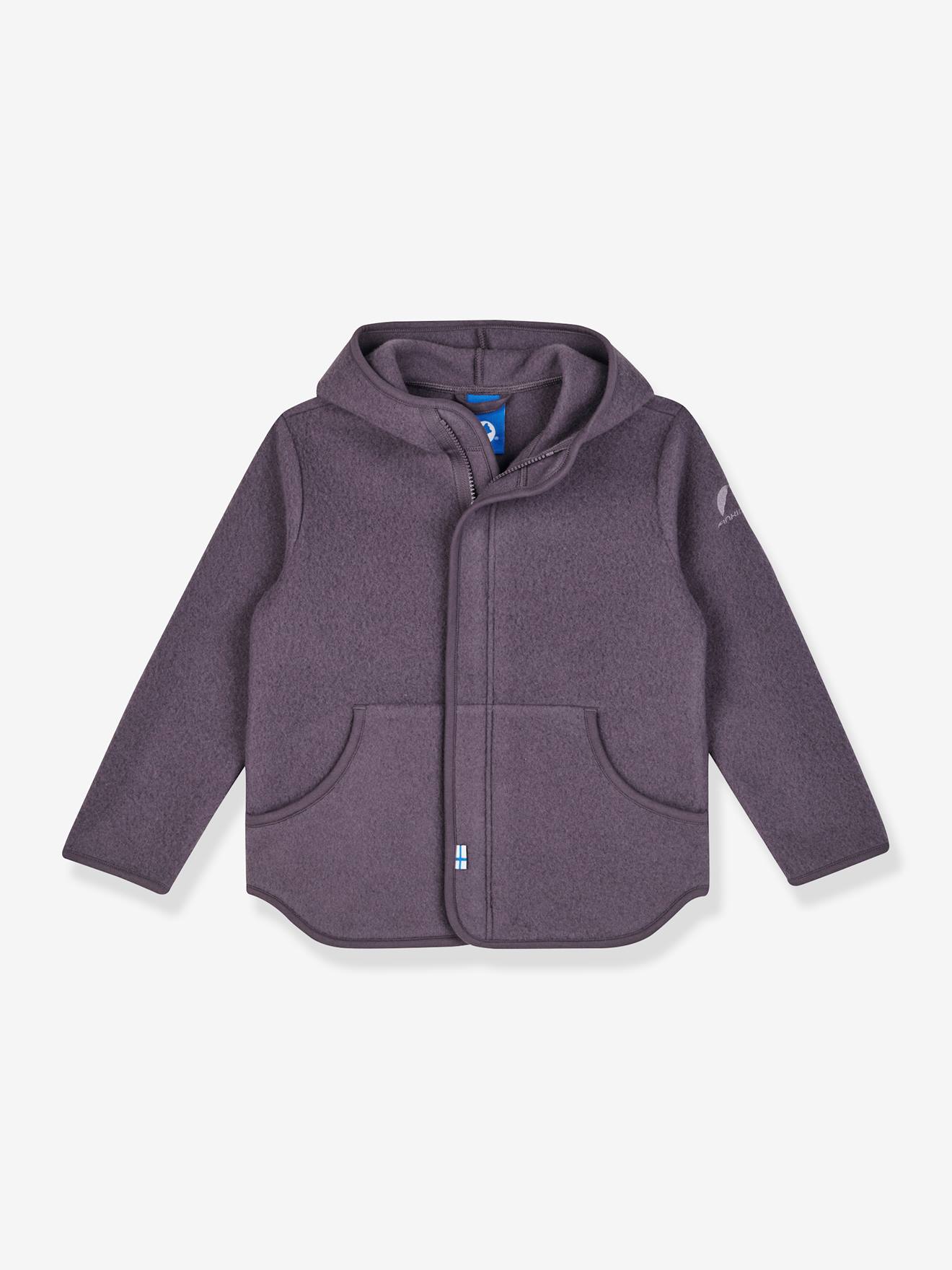 LUONTEVA finkid fleece jas voor kinderen, binnenjas met rits pruim