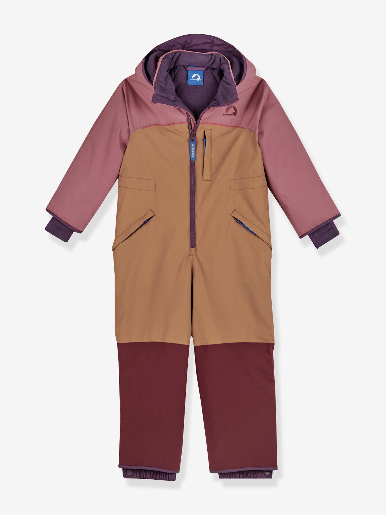 Ski-jumpsuit voor kinderen VILKAS SNOW finkid rozenhout