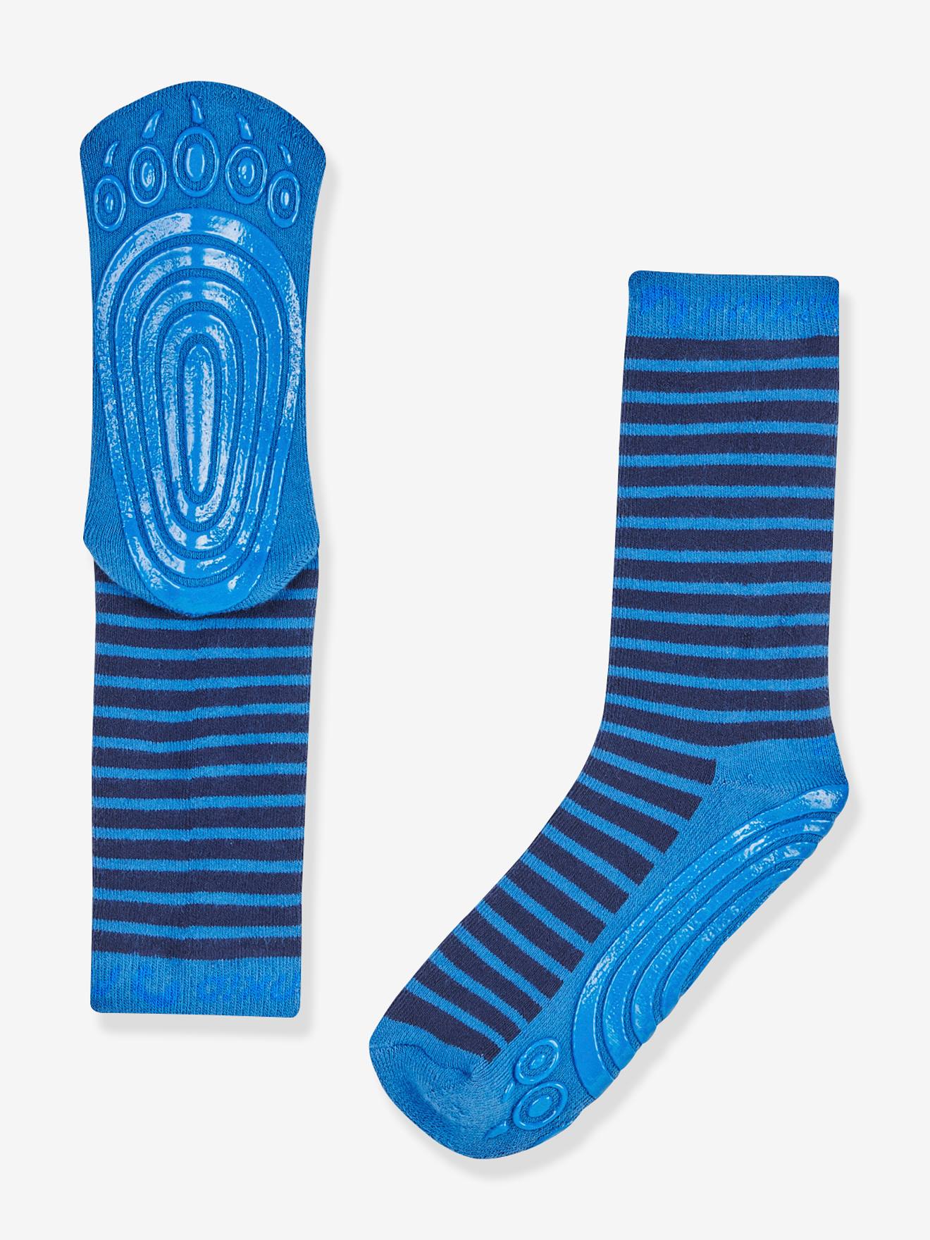 Antislipsokken voor kinderen TAPSUT finkid, berenpoot petrolblauw