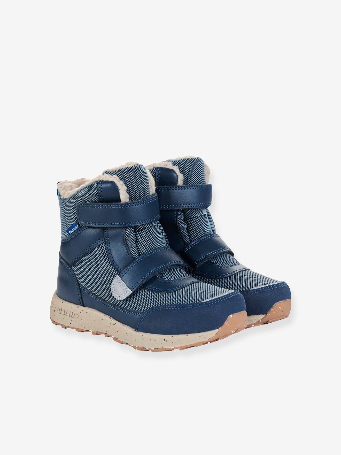 Winterlaarzen voor kinderen LAPPI EKO FINKID met gerecyclede zool middenblauw