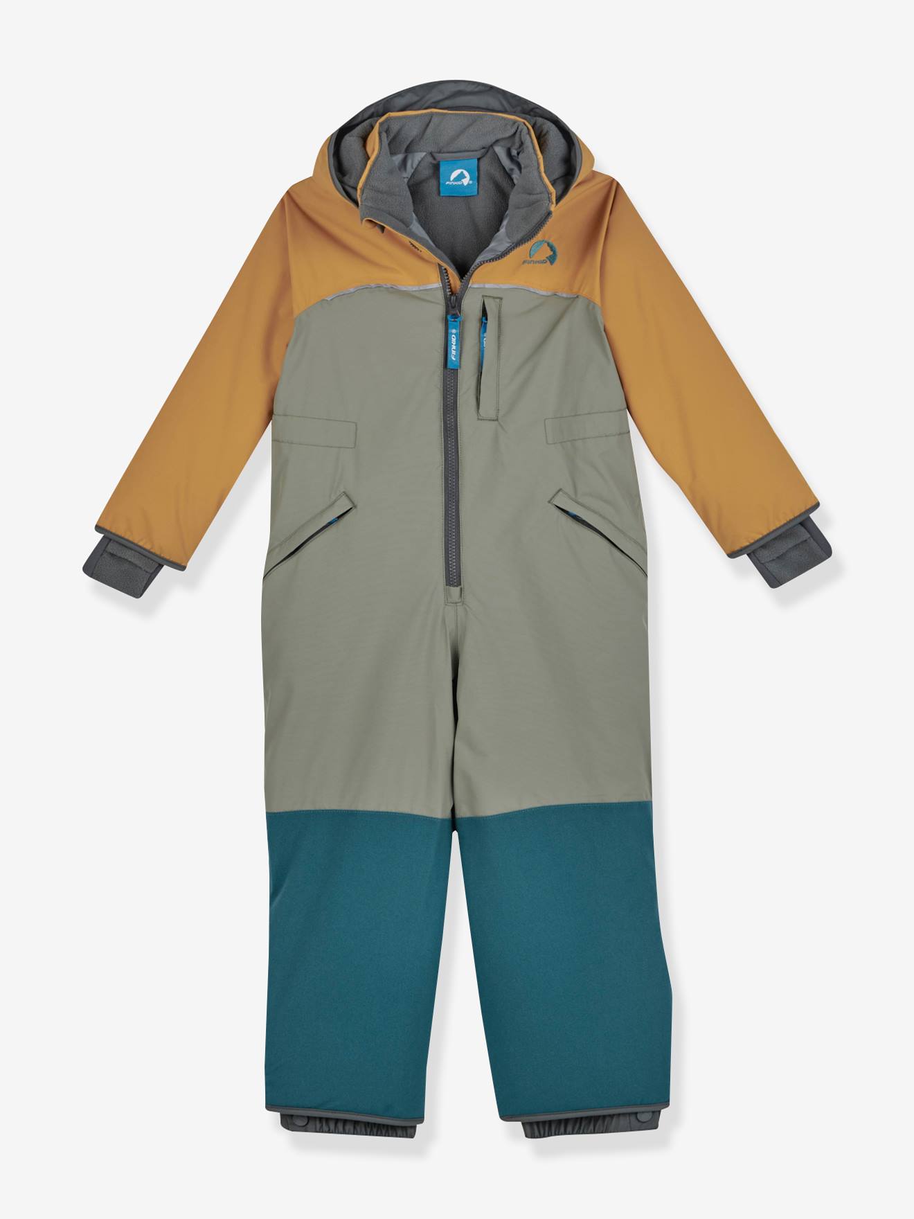 Ski-jumpsuit voor kinderen VILKAS SNOW finkid geel
