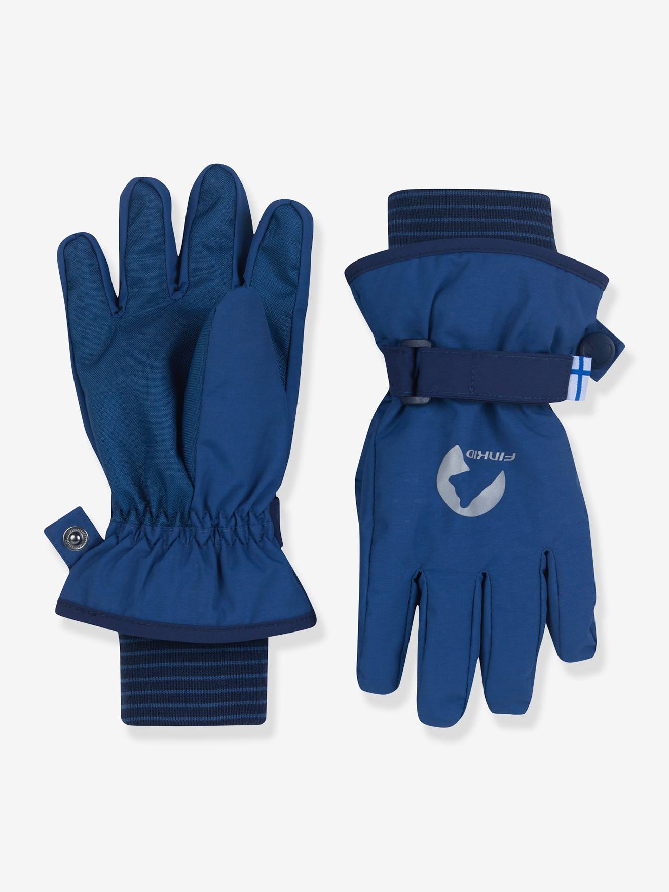 Gants voor kinderen gevoerd PIKKURILLI FINKID jeansblauw