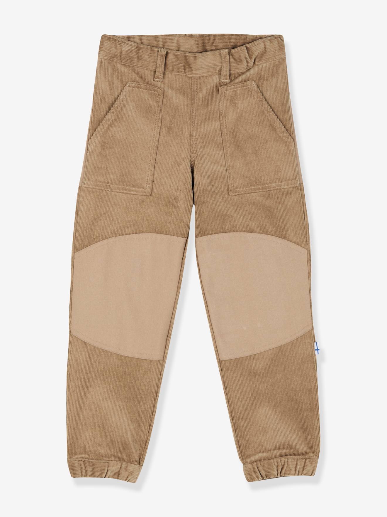 KELMI FINKID kinderbroek van ribfluweel met verstevigingen kameel