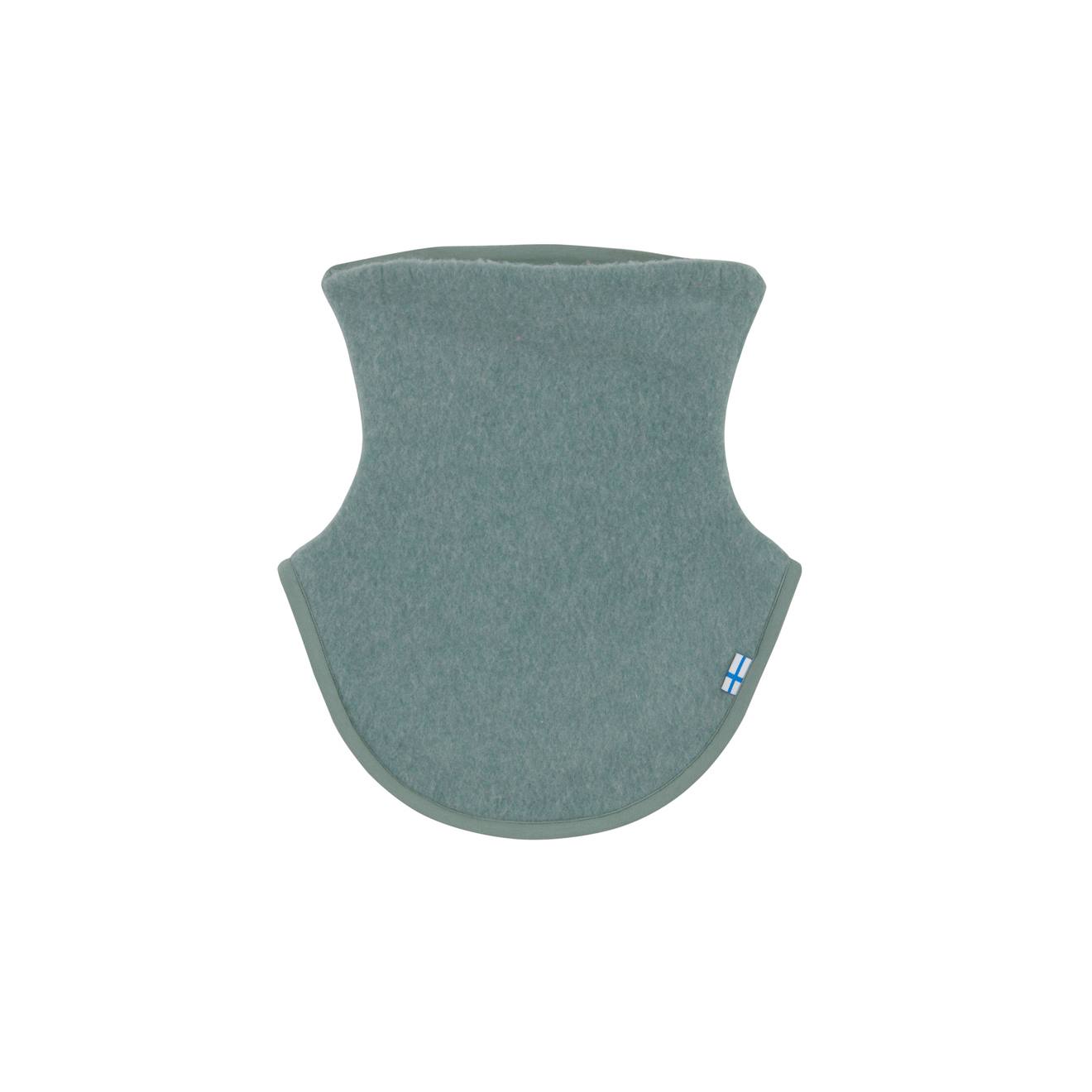 Kinder nekwarmer van fleecewol KAULUS WOOL FINKID blauwgroen