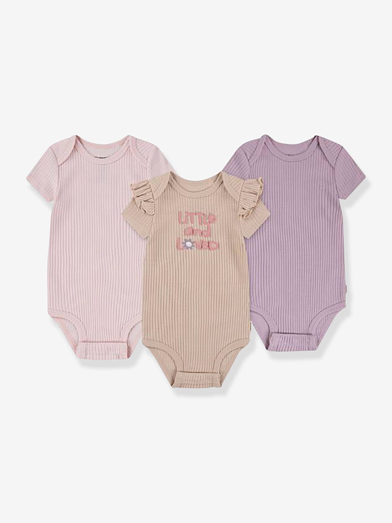 Set van 3 body's met korte mouwen HUGGIES grijs