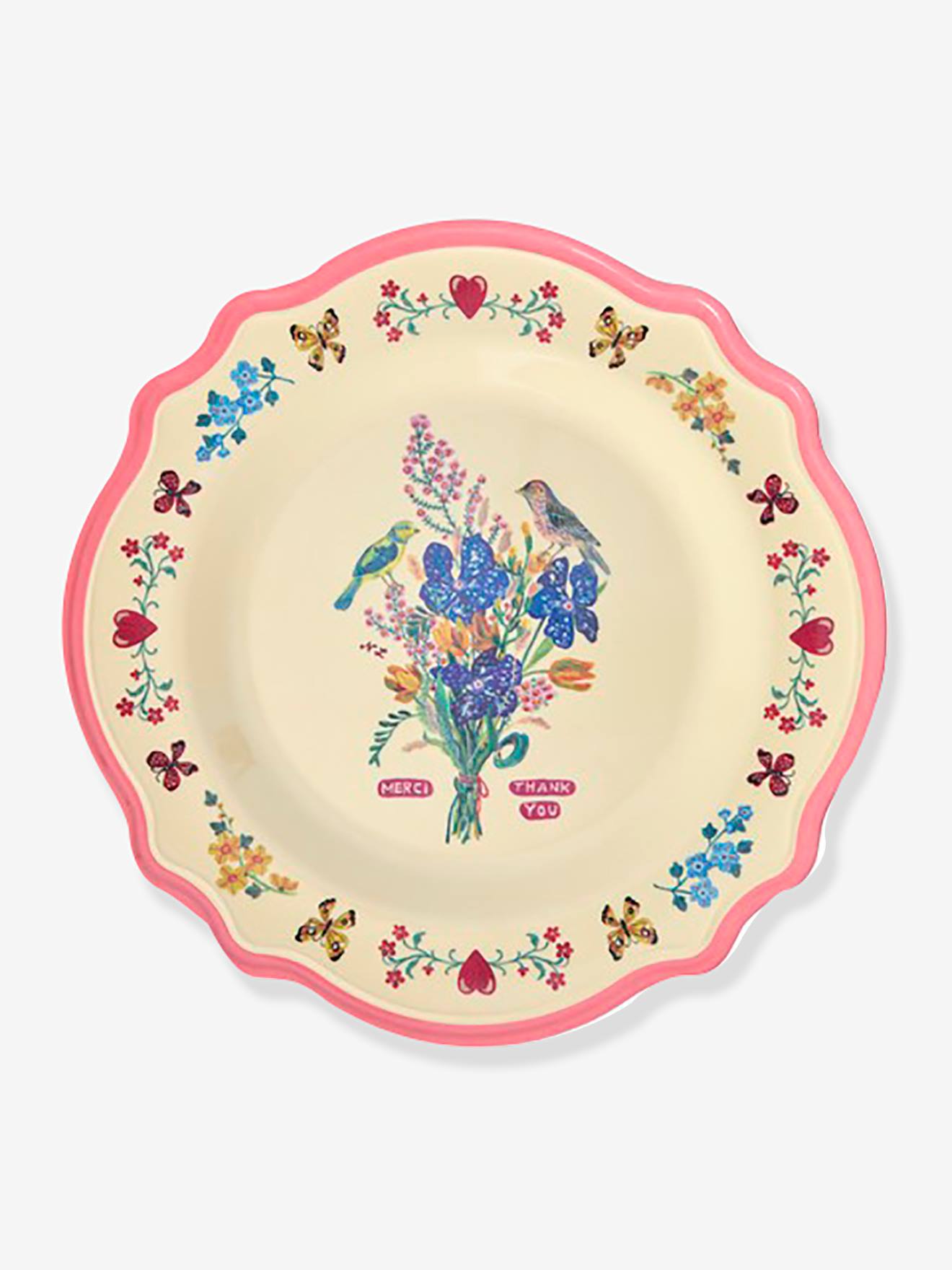 NATHALIE LÃ‰TÃ‰ kind bord RICE Neon Pink fluoriserend roze