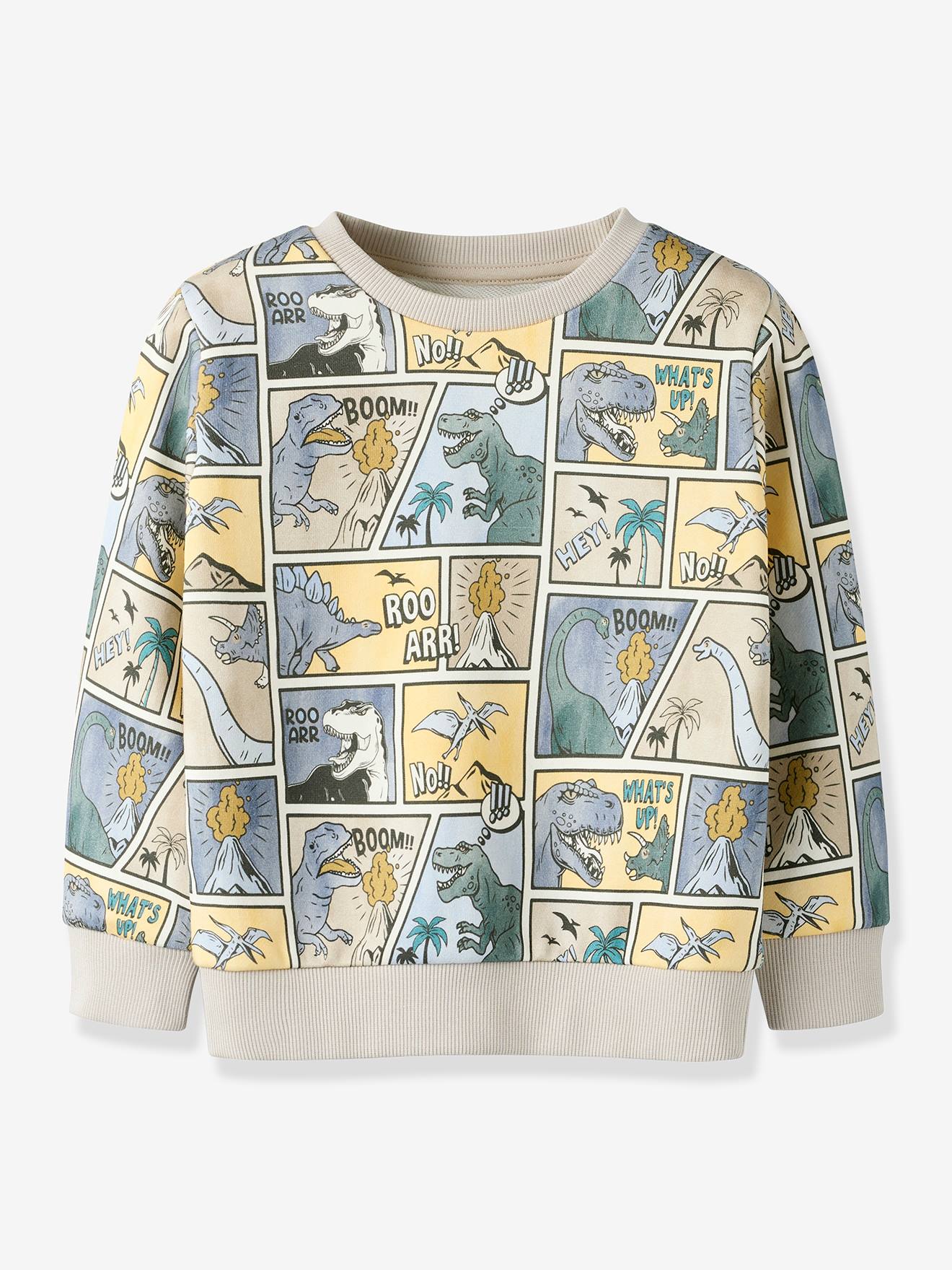 NMMSIKALAS sweater voor jongens NAME IT ecru