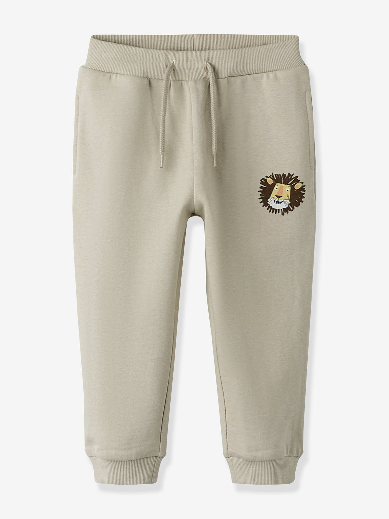 NMMSAKU joggingbroek voor jongens NAME IT beige