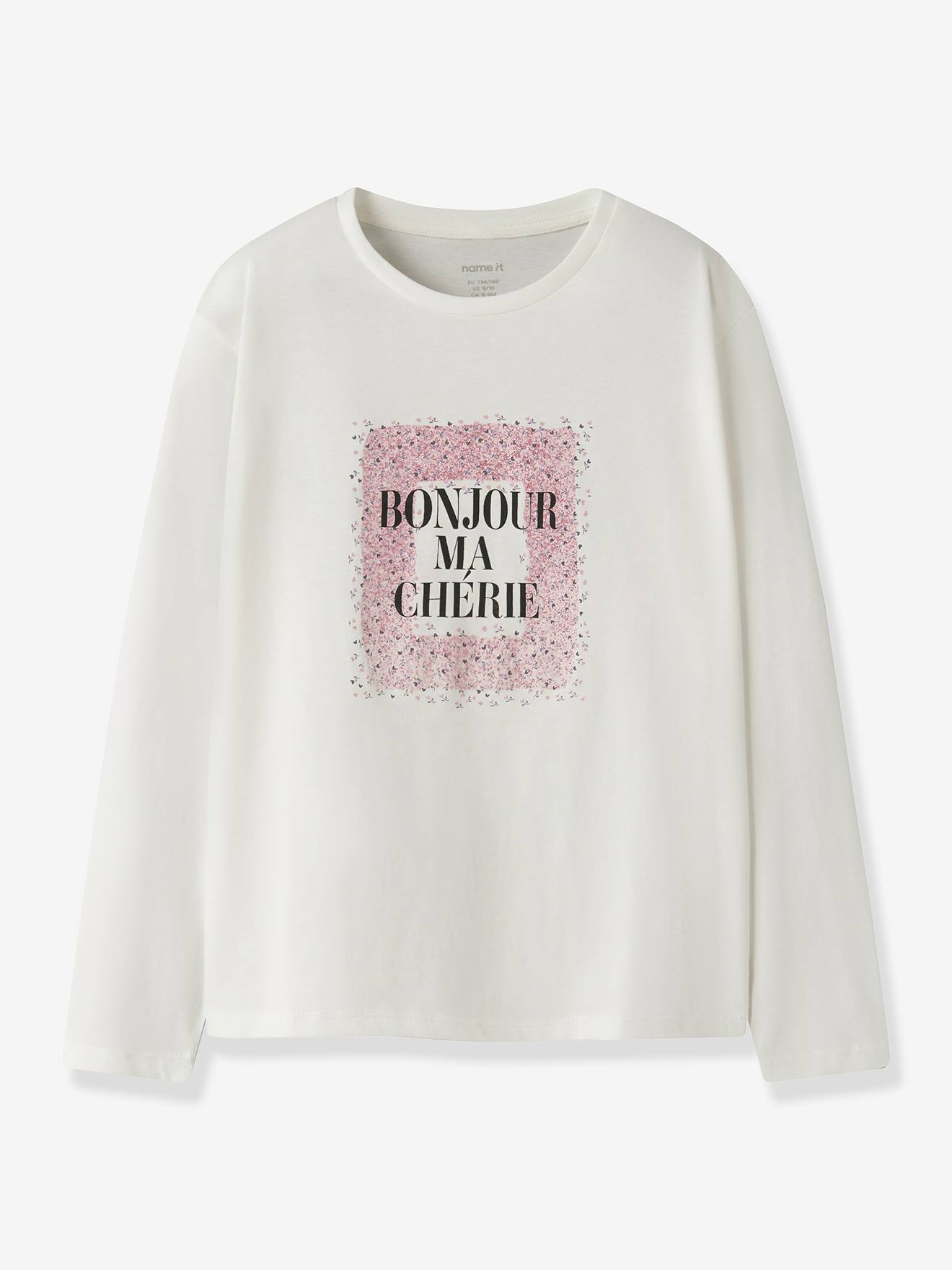 T-shirt met lange mouwen NKFRIMIKKA meisje NAME IT wit