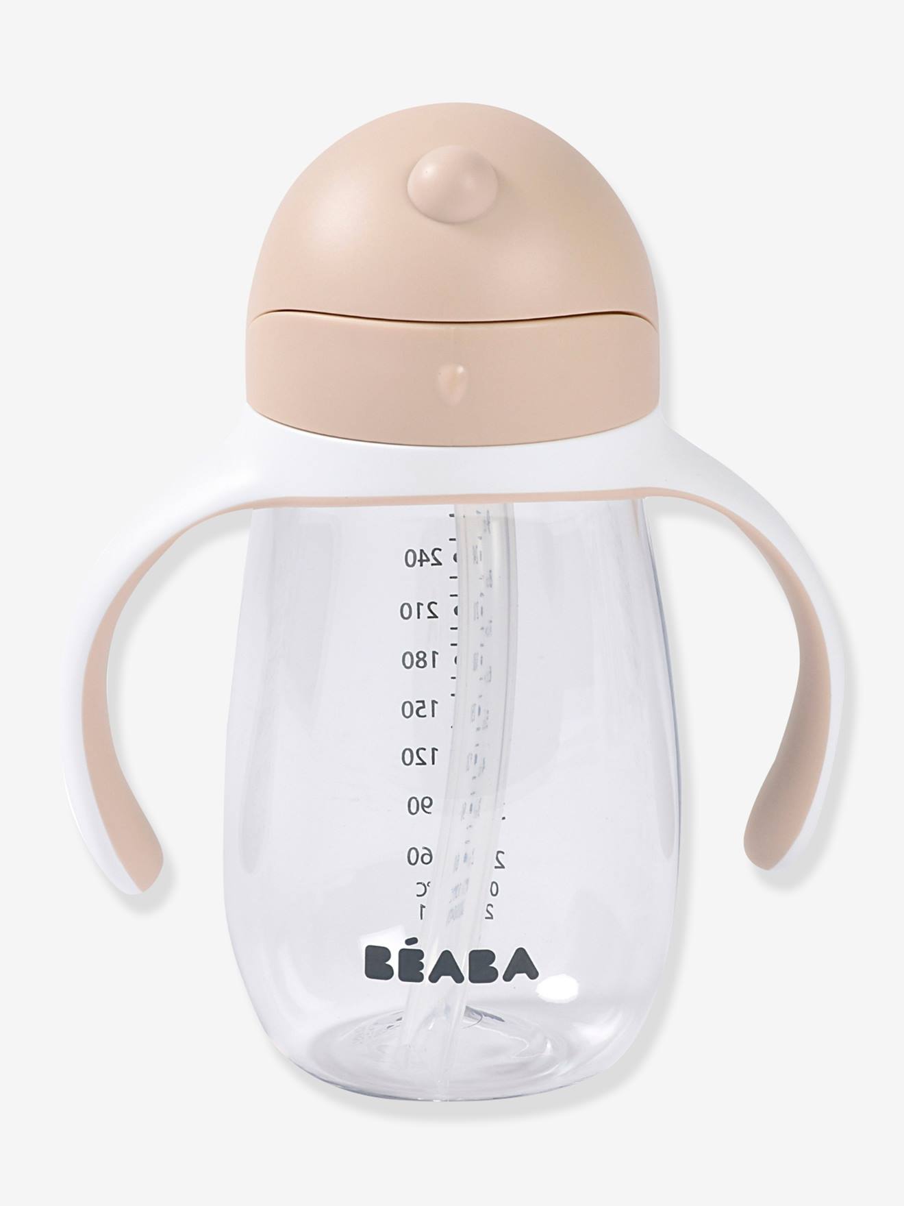 Rietjesbeker (300 ml) BEABA beige afbeelding