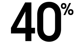 40%